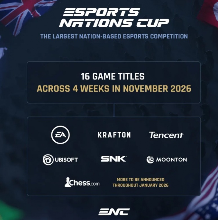 ENC:首届电竞国家杯将在11月于沙特阿拉伯利雅得举行